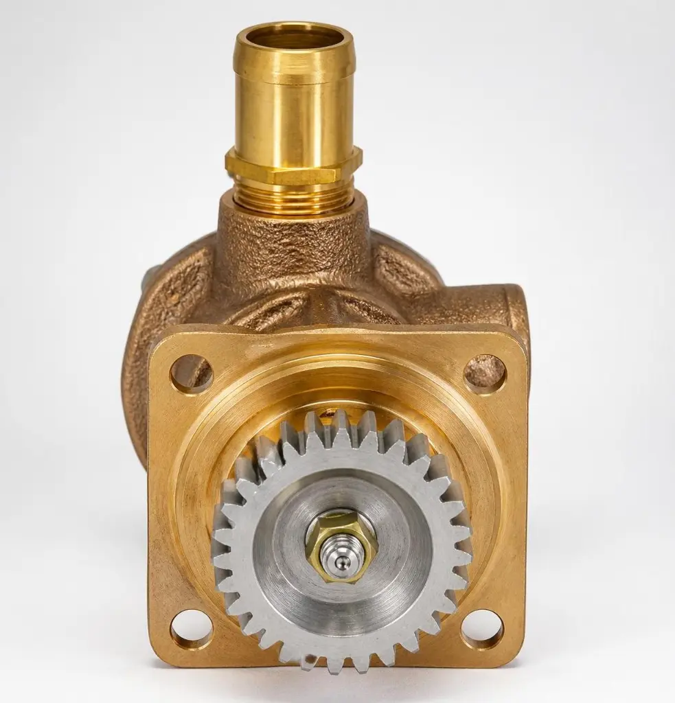 AI Generated Enhanced studio product photo - water pump assembly