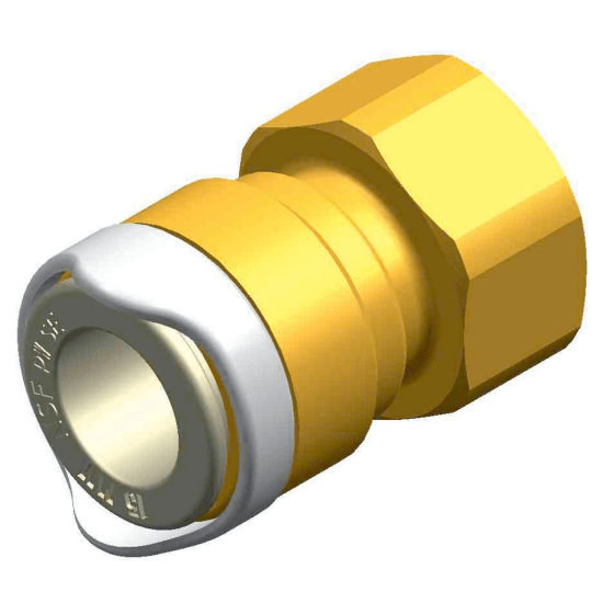 [WHA-WX1533] Whale Adaptor Qc 15mm 1/2" Bsp F Brs