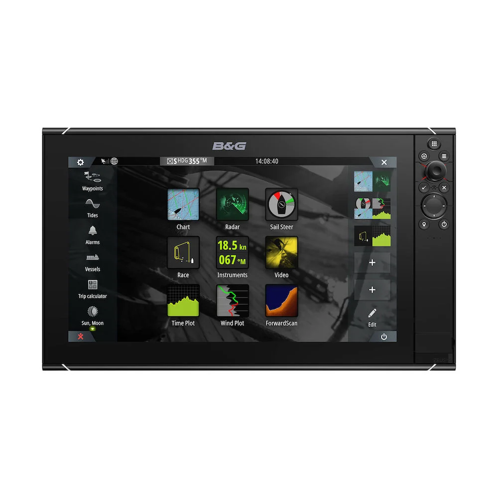 B&G ZEUS3S-16 MFD, NO CARTO, BOAT BLDR