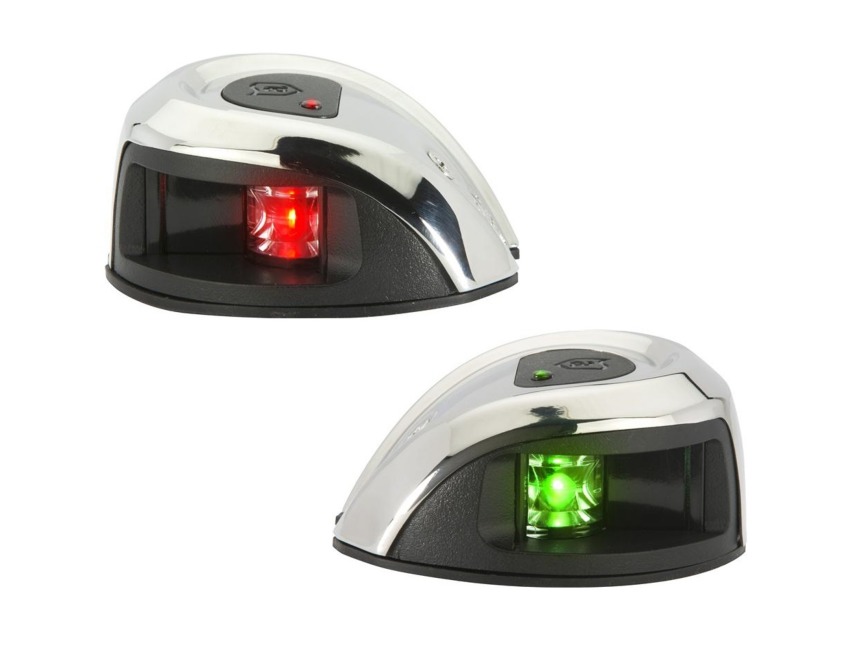 Attwood LED 1NM Stainless Pair - Deck Mount Navigation Sidelights - NV1011SS-1
