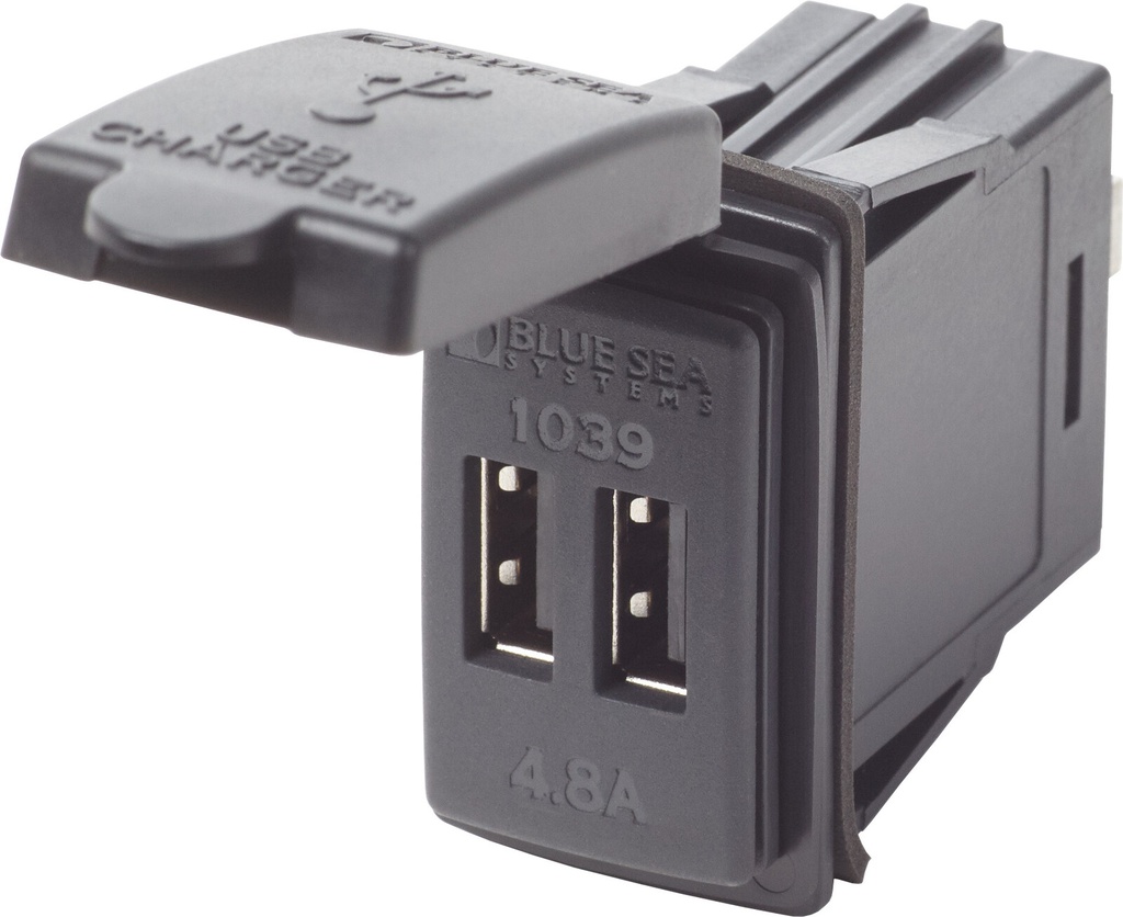 12/24 VDC Socket Dual USB 4.8A