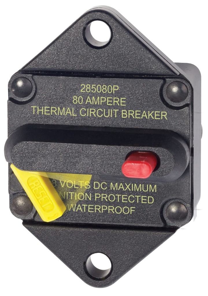Blue Sea Systems Circuit Breaker, Bus 285 Panel 80 A (Bulk)