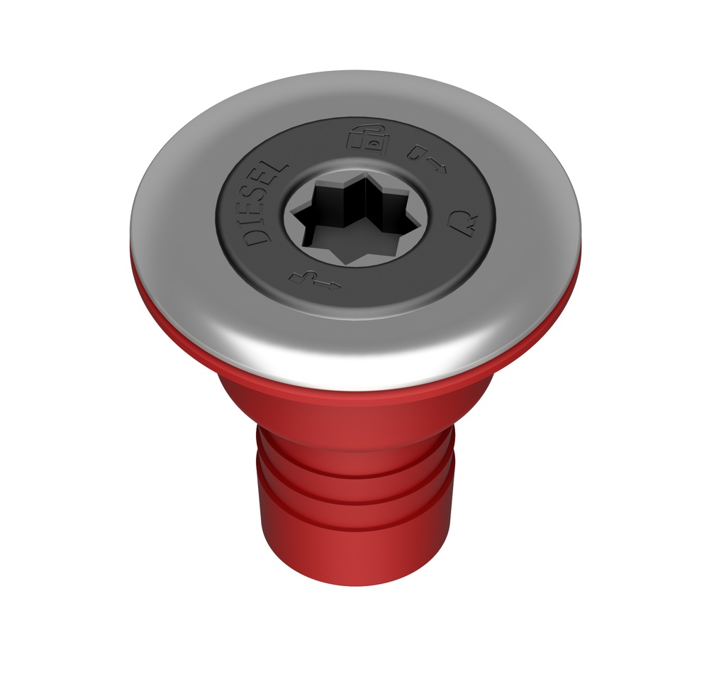 [208465] Plastic & SS Deck Filler Cap for Diesel