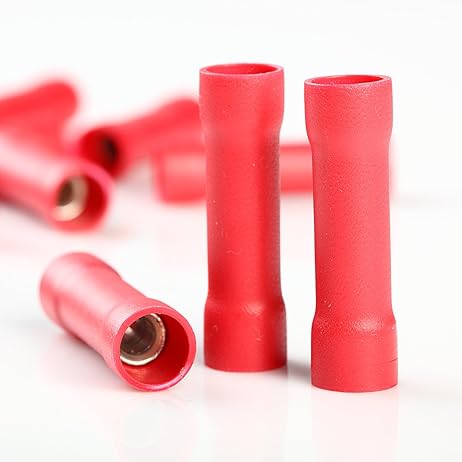 Connector #8 Butt Vinyl 25 (Bulk)