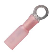 22-18 #10 Heat Shrink Ring Terminal 100 Pack