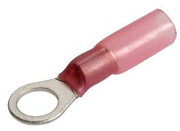 22-18 3/8" Heat Shrink Ring Terminal 100 Pack 