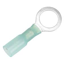 16-14 3/8" Heat Shrink Ring Terminal 100 Pack