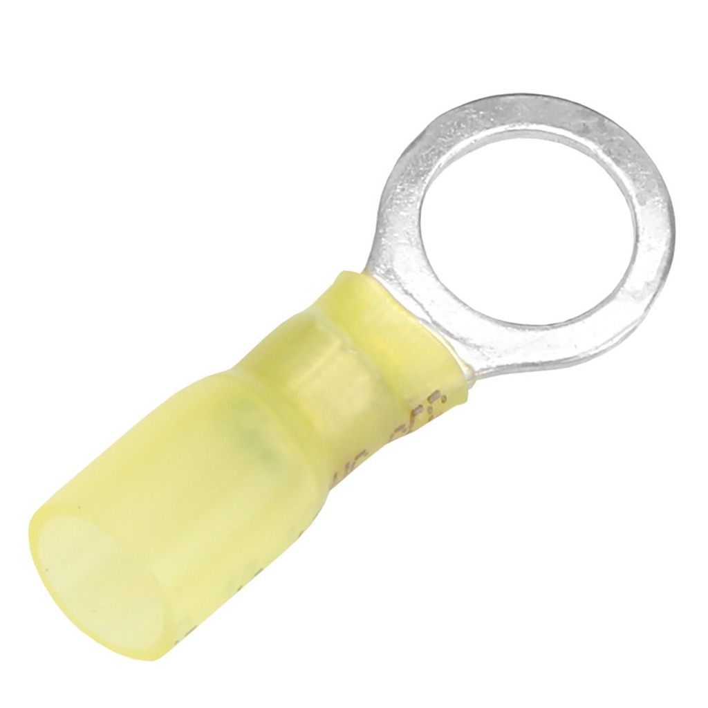 12-10 AWG 5/16 Heat Shrink Ring Terminal 25 Pack