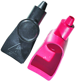 Ancor Wing Nut Style Battery Terminal Boots 4|2AWG (21-33mm²) Black,Red
