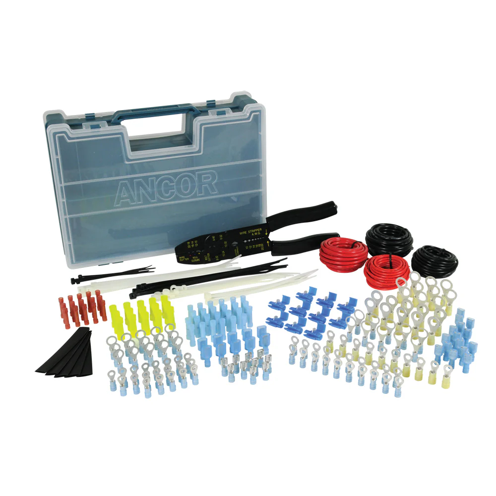 [220020] Ancor Electrical Repair Kit with Strip/Crimp Tool 225pcs