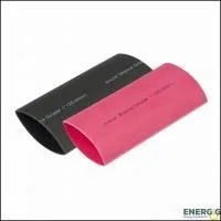 Ancor Adhesive Lined Heat Shrink Tubing 1"x3" Black & Red Combo Pack