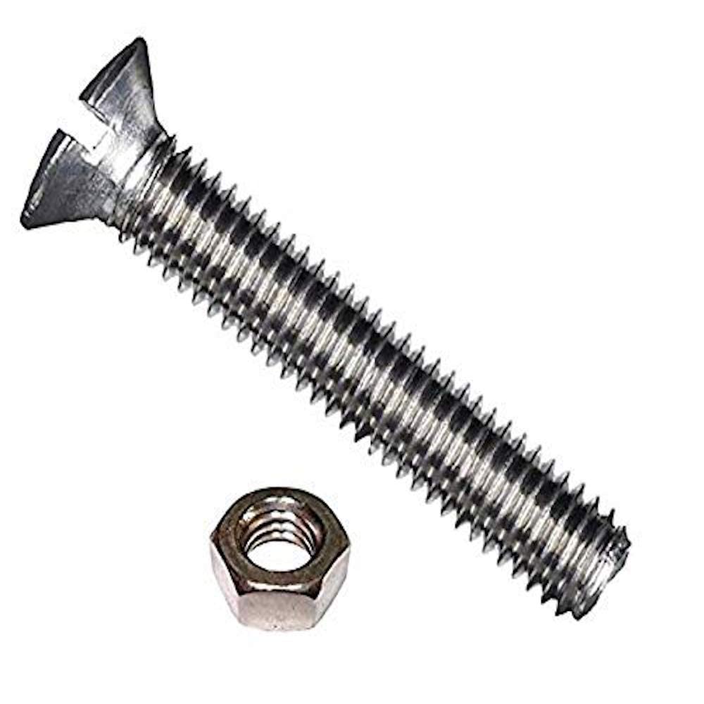 [700290] Slotted Countersunk Screw with Nut (4 x 16)