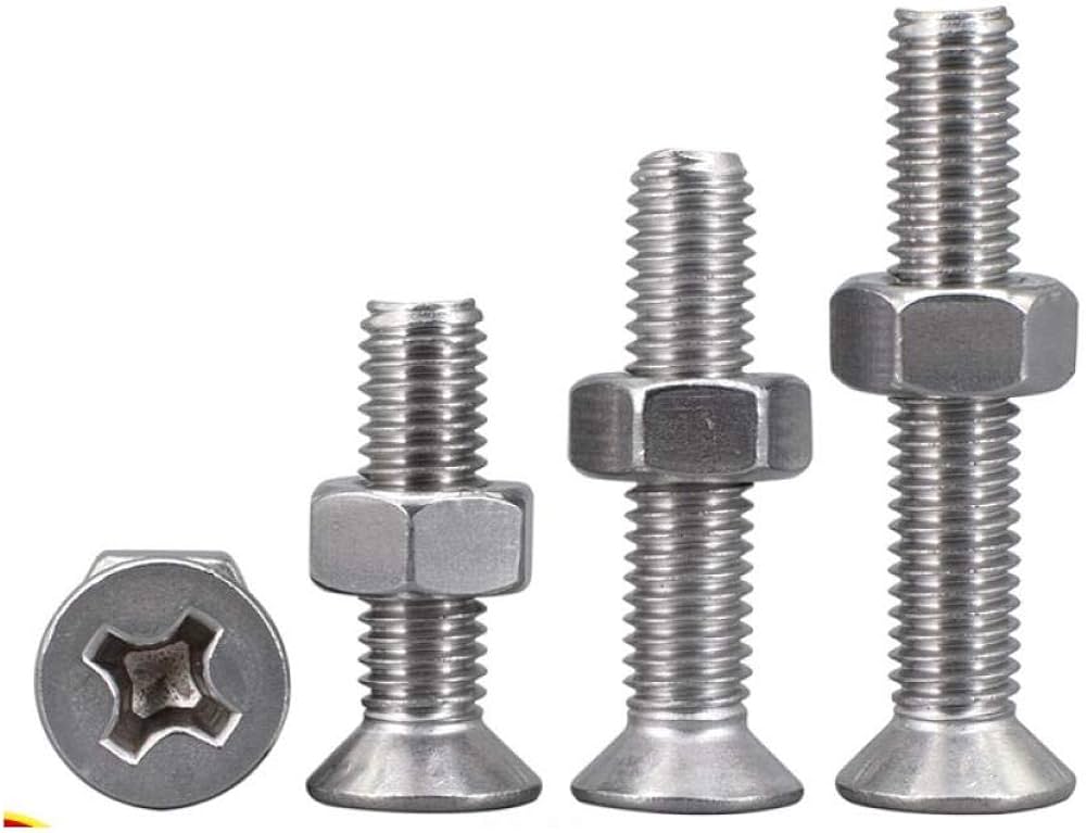 [701815] Cross Recessed Countersunk Head Screw and Nut (5 x 30)