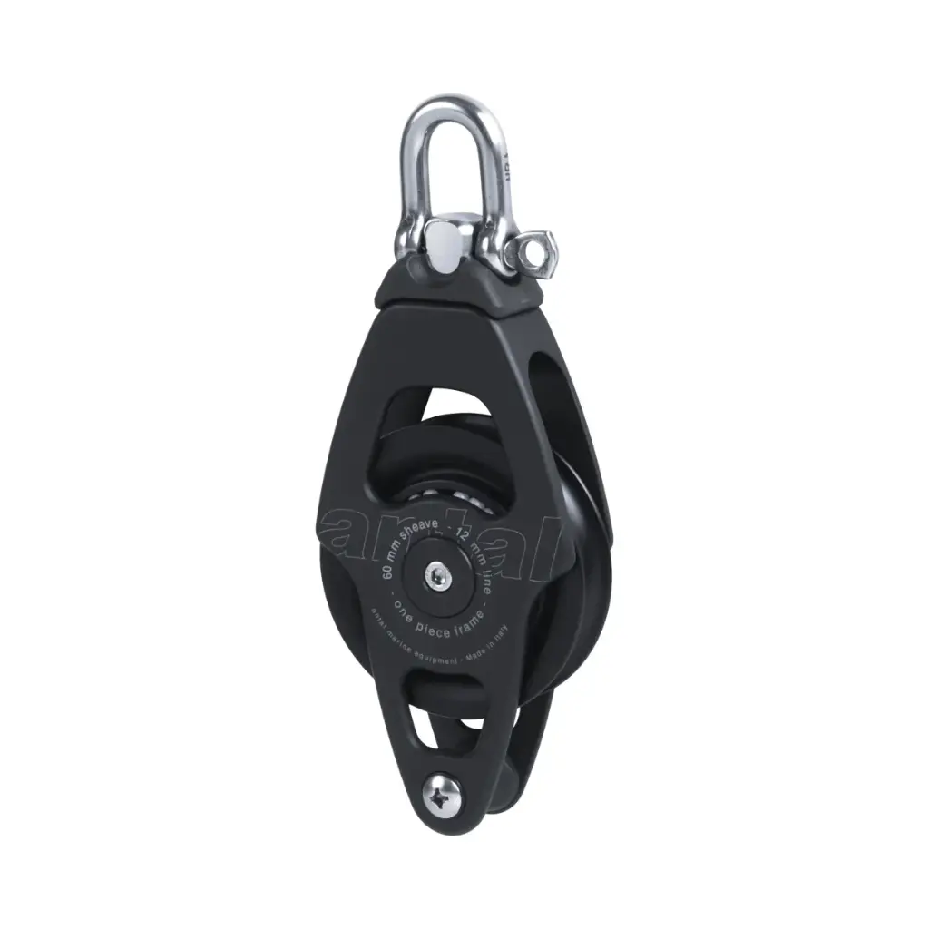 [00602] OPF BLOCK D060 SINGLE WITH BECKET + S.STEEL SHACKLE D006
