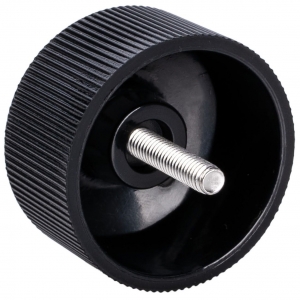 BOUTON S/CAS. NOIR A/ INSERT M4 INOX
