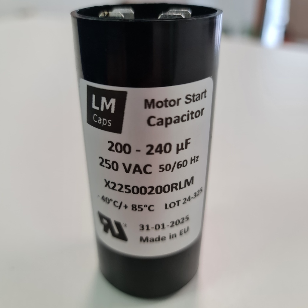 Motor Start Capacitor 200-240uF 250V with resistor mounted 2W 15K
