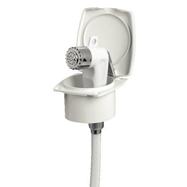 [15.248.00] Boris Shower Head White PVC hose 2.5mm