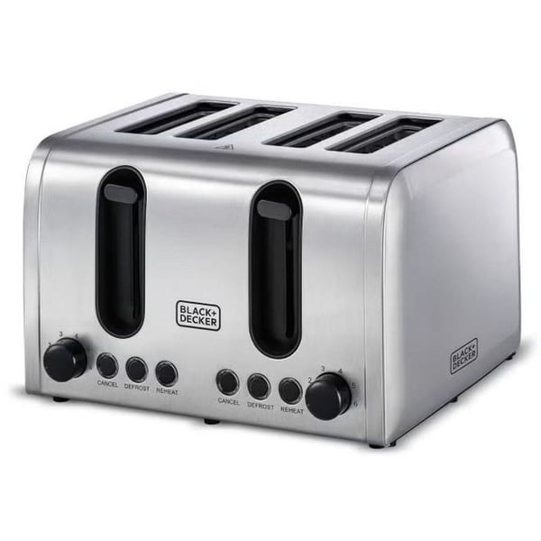 [ET444-B5] 4 Slice Parallel Slot SS Toaster