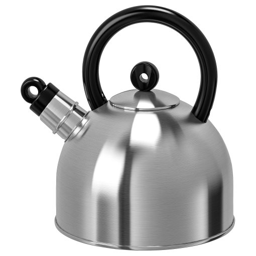 [20239595] VATTENTÄT kettle 2 l stainless steel/black