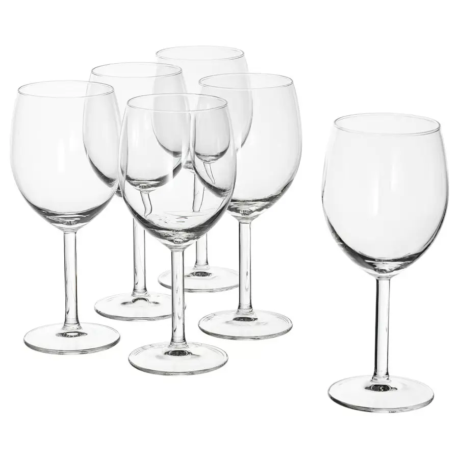 [30015123] SVALKA wine glass 30 cl clear glass 6-p