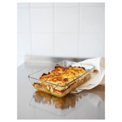 MIXTUR oven/serv dish 35x25 clear glass