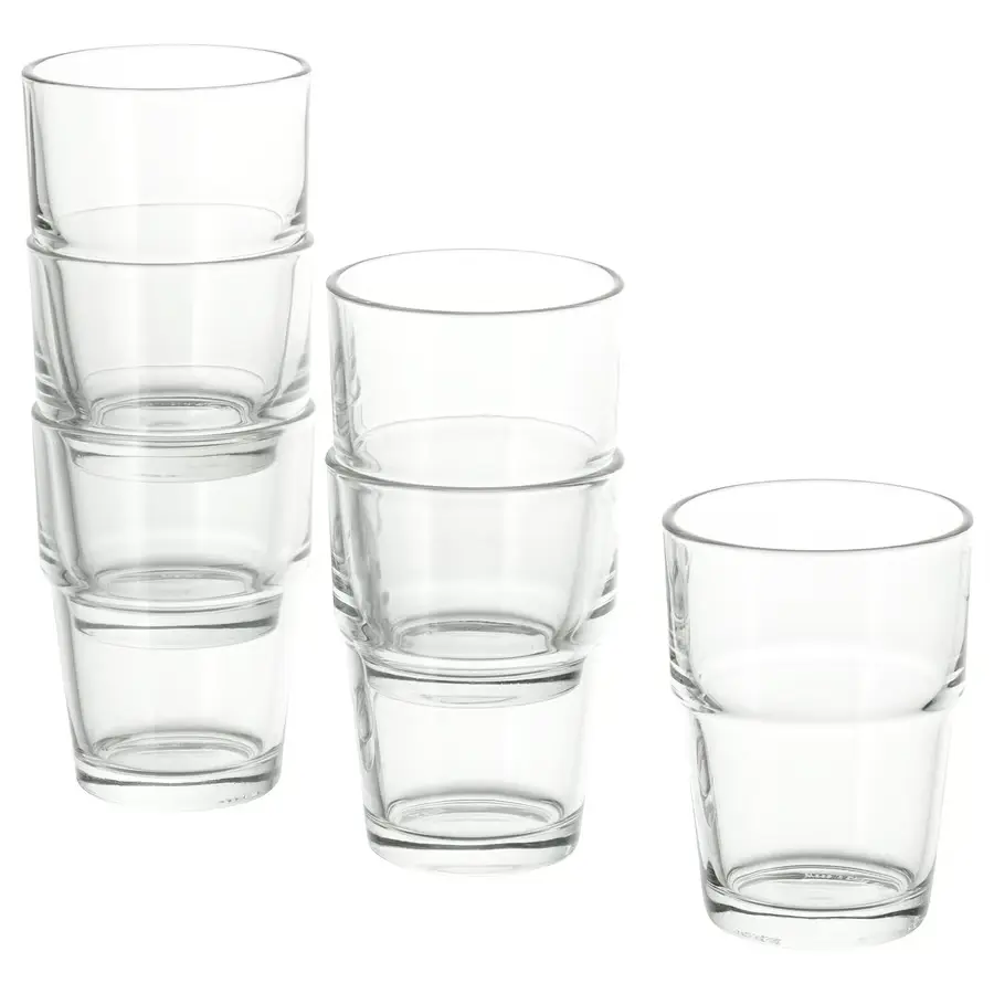 [80094014] REKO glass 17 cl clear glass 6-p