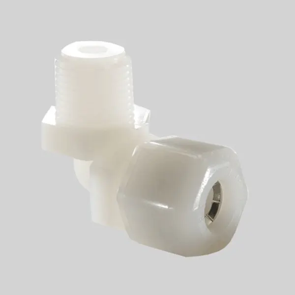[PU120] compression fitting nylon elbow 1/2 tube - 1/2 NPT