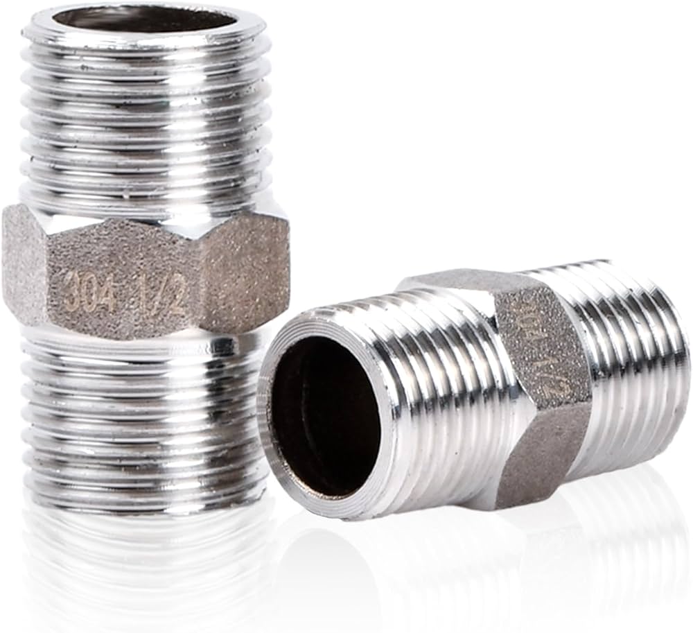 1" Double Thread Fitting Male Thread