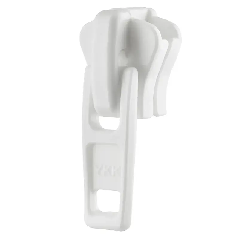 [103186-100] YKK #10 White Style A Single Pull Non-Locking Delrin Zipper Slide