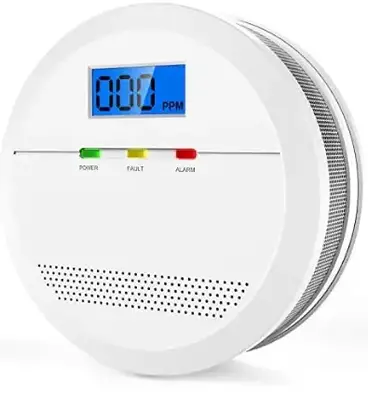 Carbon Monoxide Alarm Detector With LED Display