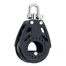Pulleys swivel w/carbo air block shackle 75 mm