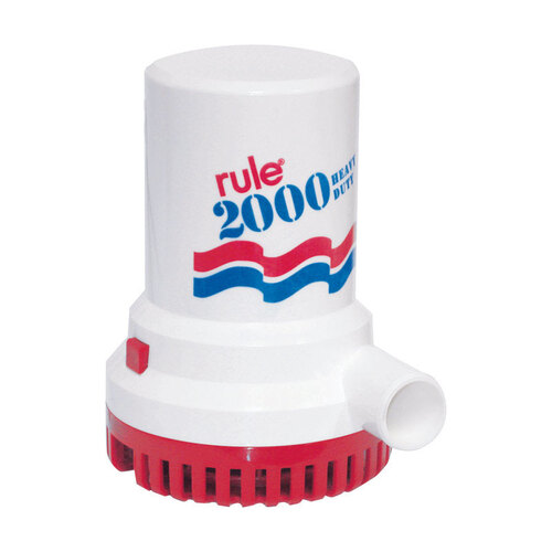 Rule 2000 GPH Submersible Pump 12 volt DC.